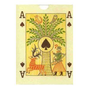 Reproduccion baraja folklorica Hungria 1965 folklore Ediciones Prado Fournier naipe cartas Museo Vitoria Alava poker deck 11