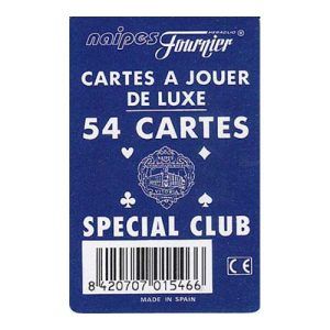 54 cartes special club Fournier blue a jouer de luxe naipes heraclio 11