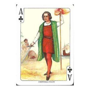 Baraja 500 aniversario Descubrimiento America Fournier Naipes cartas naipe poker reyes reinas Historia conmemorativa coleccion 11