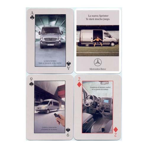 Baraja Mercedes Benz Sprinter poker cartas naipe furgoneta motor juego red oficial concesionario interior exterior 12