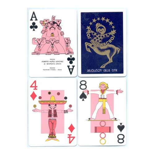 Bibaraja circo los muchachos Fournier baraja cartas naipe Heraclio benposta circus playing cards Alberto Muniz sanchez 12