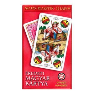 Eredeti Magyar Kartya No123 plasztik 32 lapos offser 5999885677092 skat playing cards game 11