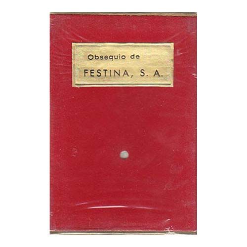 Festina baraja estuche lujo Fournier española Naipes Heraclio timbre estado cartas naipe obsequio luxe terciopelo 12