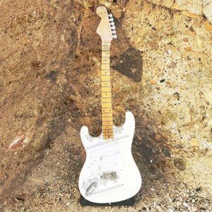 Miniature Guitar Jimi Hendrix White Fender Mini Music guitarra replica miniatura Musica grupo rock estados unidos 11