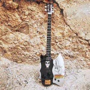 Miniature Guitar Kiss Axel music mini electric band rock miniatura replica musica banda grupo hacha 11