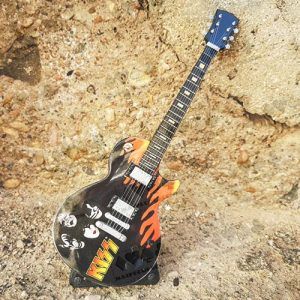 Miniature Guitar Kiss Les Paul music mini electric band rock miniatura replica musica banda grupo 11