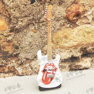 Miniature Guitar Rolling Stones Keith Richards Music band mini miniatura musica guitarra electric banda album 11