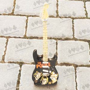 Miniature Guitar The Police Music band mini miniatura musica guitarra electric banda album 11