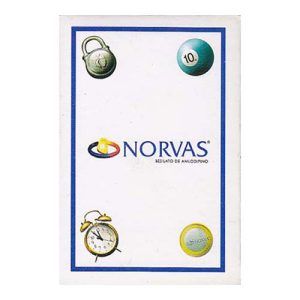Norvas medicamento baraja española 40 cartas naipe besilato de amlodipino medicina farmacia farmaco publicidad rotuladores 11
