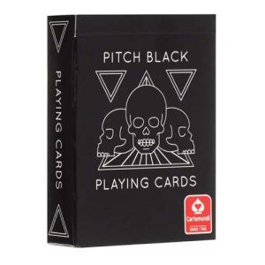 Pitch black second edition playing cards Cartamundi poker deck skulls 5411068650307 baraja calaveras cartas negra 11
