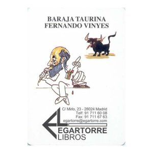Baraja Taurina Fernando Vinyes Comas caricaturas naipe cartas egartorre libros toreros toros rejones rejoneadores taurino 11