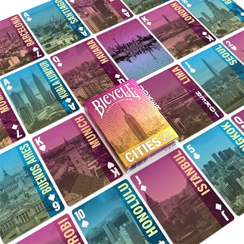 Bicycle Cities of the world playing cards poker deck0073854098646 USPCC Fournier Cartamundi Cuidades Mundo baraja cartas magia 12