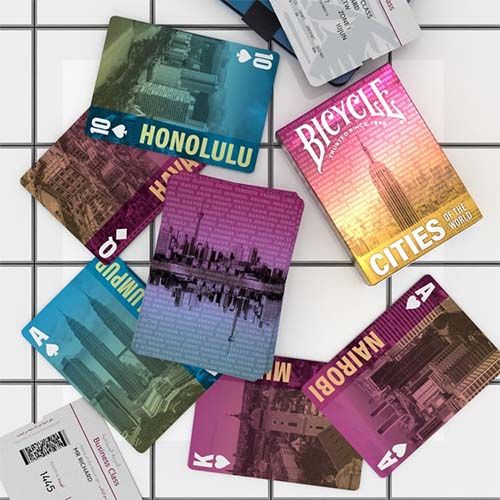 Bicycle Cities of the world playing cards poker deck0073854098646 USPCC Fournier Cartamundi Cuidades Mundo baraja cartas magia 13