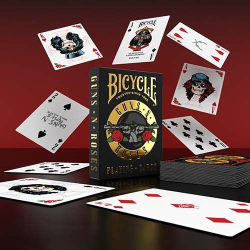 Bicycle Guns and Roses playing cards poker deck073854098691 music hard rock gundam bravado N Fournier baraja cartas 14