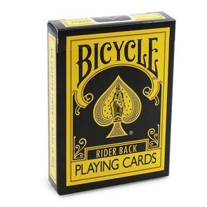 Bicycle Reverse yellow black playing cards poker deck gaff 3617201466800magical proyect magic baraja cartas naipe magia 11