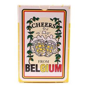Cheers from Belgium playing cards