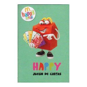 Juego cartas McDonalds Happy Meal 36 baraja naipe infantil fasmilias kids game playing cards 11