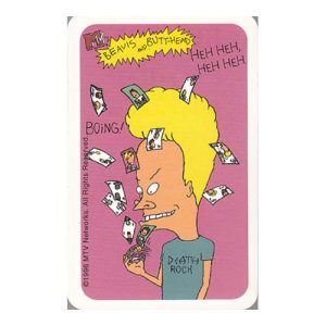 MTVs Beavis And ButtHead playing cards poker deckBoston America corp 0611508100101 game 11