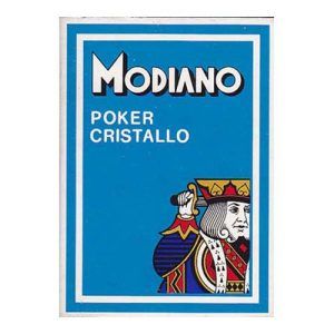 Modiano poker Cristallo blue protezione plasticomplex trieste 5073 deck playing cards giocco baraja cartas naipe azul 11