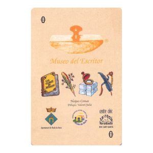 Museo del Escritor baraja Comas Naipes Valenti Julia roda de Bara libros tinteros plumas lapiceros escribir escritura española 11