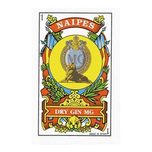 Naipes Dry Gin MG baraja española 50 cartas naipe Manuel Giro Destilera bebida bebidas ginebra masters selection 11
