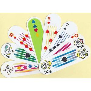 Oval poker playing cards deck baraja cartas naipe ovalada viaje travel pocket de bolsillo viajar juego jugar 11