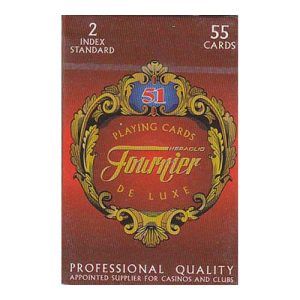 Poker 51 Luxe Fournier 55 cards 2 index standar Naipes Heraclio Professional Quality casinos clubes 8420707250881 red 11