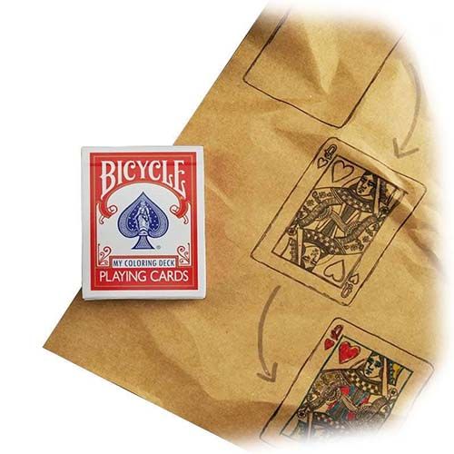 Bicycle My coloring deck Jodan Victoria playing cards 3617201377564 magical project tricks magia baraja cartas 12