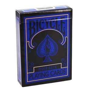 Bicycle Reverse blue black playing cards rider back magic USPCC tricks yellow gaff 3617201380502 11