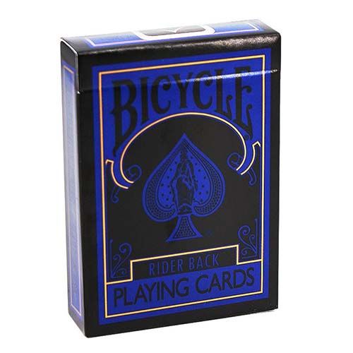 Bicycle Reverse blue black playing cards rider back magic USPCC tricks yellow gaff 3617201380502 11