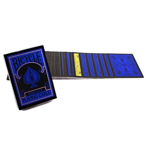 Bicycle Reverse blue black playing cards rider back magic USPCC tricks yellow gaff 3617201380502 13