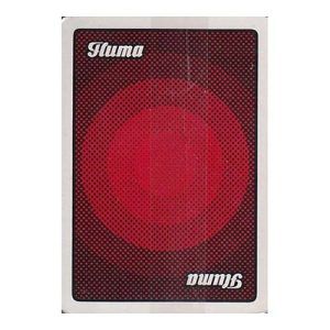 Fluma baraja poker Fournier roja electricidad naipes heraclio naipe cartas timbre negro reverso publicidad publicitaria 11