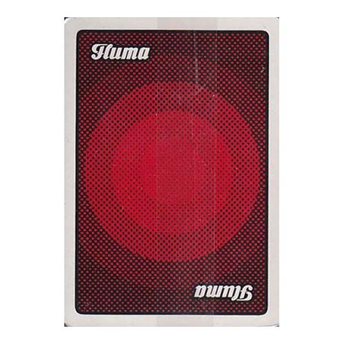 Fluma baraja poker Fournier roja electricidad naipes heraclio naipe cartas timbre negro reverso publicidad publicitaria 11
