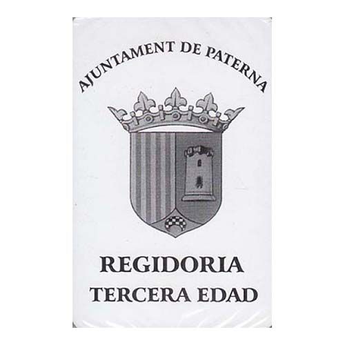Ajuntament Paterna baraja española Fournier regidora tercera edad Valencia 50 cartas Naipes Heraclio publicitaria publicidad 11