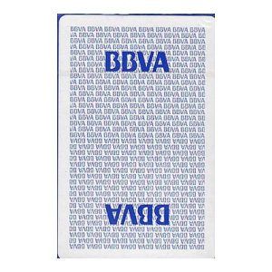 BBVA baraja española zurdos Fournier 50 cartas Banco Bilbao Vizcaya Argentaria Naipes Heraclio 4 indices publicidad publicitaria 11