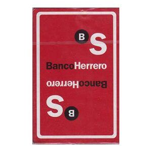Banco Herrero baraja española Fournier 40 cartas banca caja ahorros Naipes Heraclio dinero fondos publicidad 11