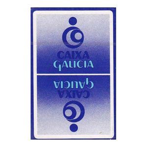 Caixa Galicia baraja española Fournier Naipes Heraclio 40 cartas publicidad publicitaria juego mus tute brisca 11