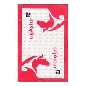 CajAstur baraja española Fournier Naipes Heraclio Vitoria 40 cartas Mus Tute brisca publicidad publicitaria juego 11