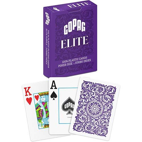 Copag Elite Purple Casino plastic cards 7896192310446 55 poker size Jumbo index Cartamundi Fournier baraja cartas purpura morada 11