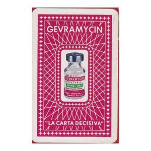 Gevramycin medicamentos baraja española Fournier 40 cartas medicinas farmacia Naipes Heraclio juego jugar rojo 11