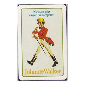 Johnnie Walker baraja española Fournier Whisky bebida bebidas 40 cartas Naipes Heraclio alcohol publicitaria publicidad 11