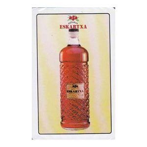 Patxaran Eskartxa baraja española Fournier pacharan 40 cartas publicitaria publicidad Naipes Heraclio bebeida endrinas Mus Tute 11