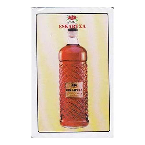 Patxaran Eskartxa baraja española Fournier pacharan 40 cartas publicitaria publicidad Naipes Heraclio bebeida endrinas Mus Tute 11