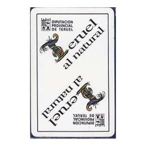 Teruel turismo baraja española Fournier al natural diputacion provincial 50 cartas Naipes Heraclio publicitaria Viajar viajes 11