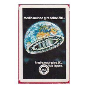 ZKL rodamientos baraja española Fournier 40 cartas Naipes Heraclio maquinaria juego jugar mus tute brisca publicidad 11