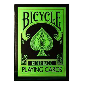 Bicycle Reverse green black playing cards poker deck 3617201466909 magical project magic tricks cardistry verde negra baraja 11