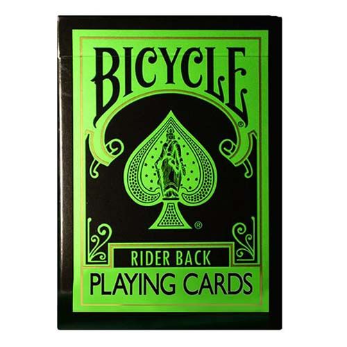 Bicycle Reverse green black playing cards - Naipecoleccion poker magic ...