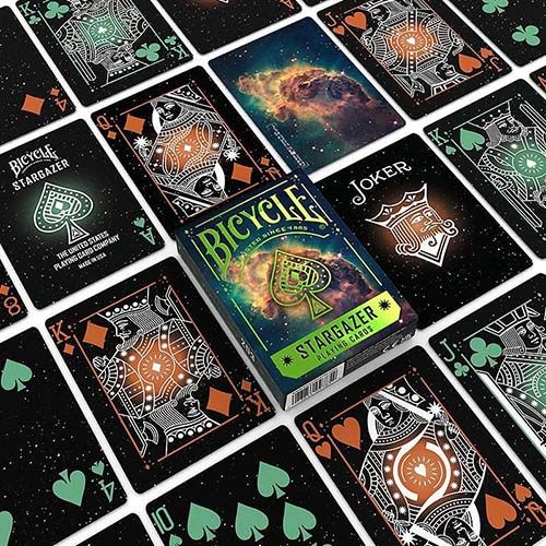 Bicycle Stargazer 203 playing cards poker deck magic Carina nebula NASA 0073854097854 galaxy USPCC 12