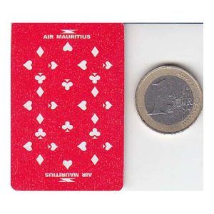 Mini poker Air Mauritius playing cards plastic boxminiature baraja vuelo avion Mauriciocartas 11