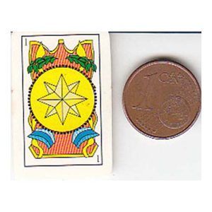 Miniatura baraja espñaola 40 cartas juego jugar mini liliput naipe 11
